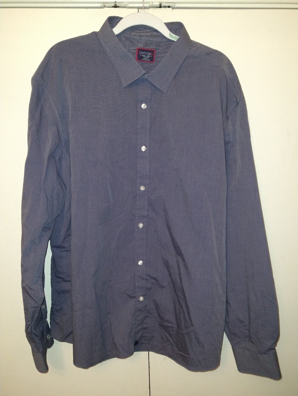 UNTUCKit Orville Wrinkle Free Blue Long Sleeve Button Up Shirt Men's sz 3XL